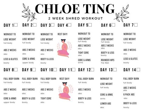 chloe ting two week shred results|chloe ting workout schedule.